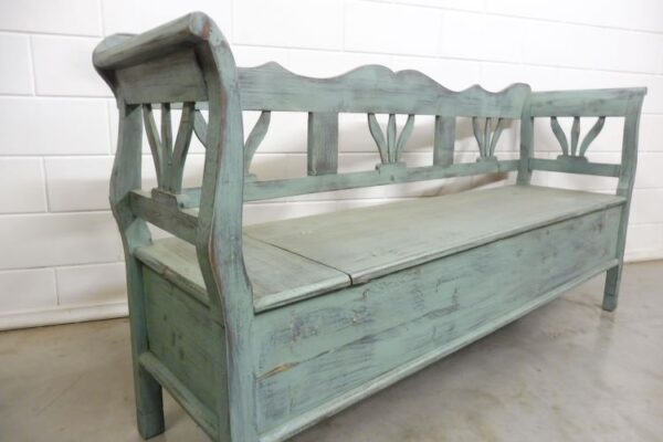 Truhenbank Shabby Chic Blau – Bild 14