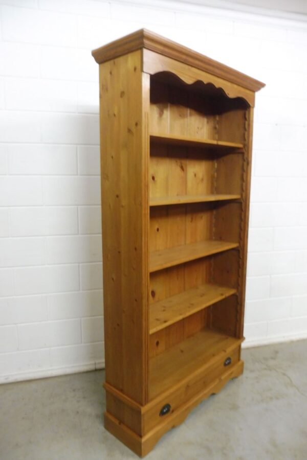 Bookcase Pine Wood - Image 9