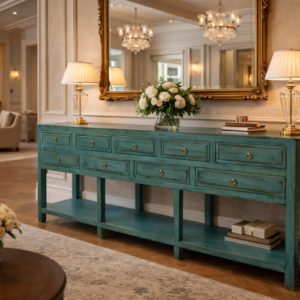 Tisch Türkisblau shabby chic