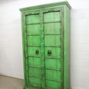 Teak Schrank in Grün Oriental