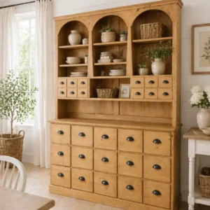antiker apothekerschrank weichholz