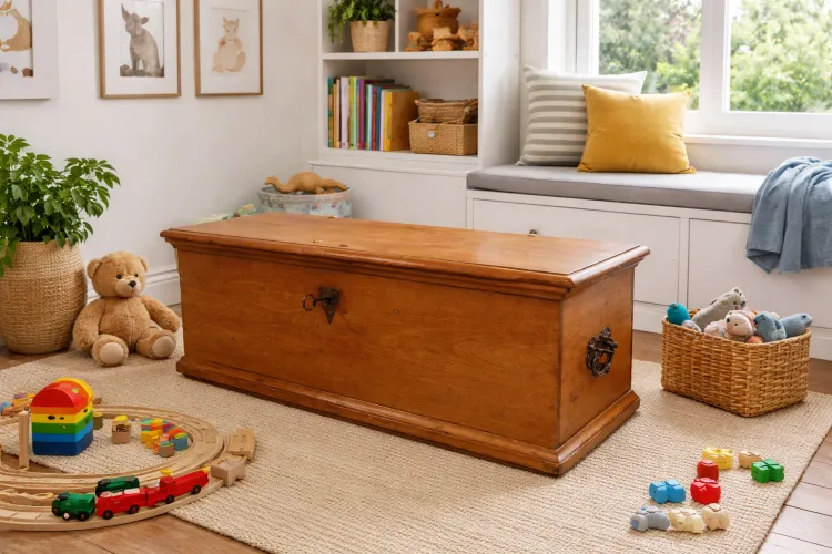 Oak chest circa 1850