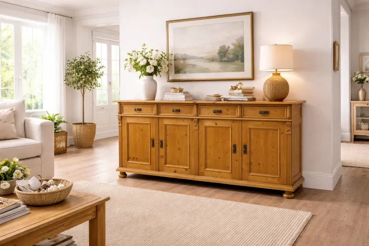 Dressoir grenen hout landelijke stijl