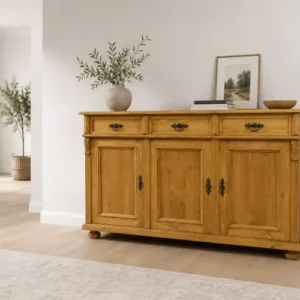 Solid wood sideboard