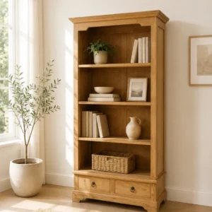 Boekenkast van teak hout