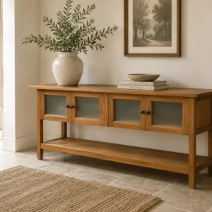 Sidetable gemaakt van teak hout