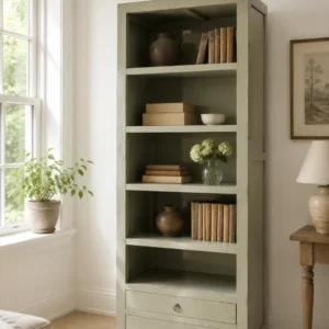 Bücherschrank hellgrün