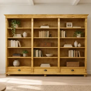 Boekenkast grenen hout
